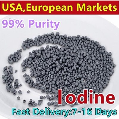 Iode CAS de Wanjiang 12190-71-5 cristaux CAS 7553-56-2 d'iode