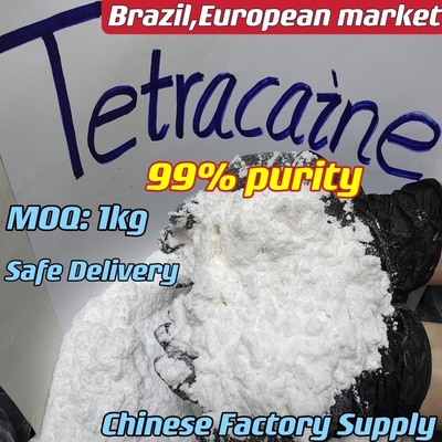 Poudre blanche pharmaceutique cas 136-47-0 de chlorhydrate de HCL de Tetracaine de matière première/tetracaine